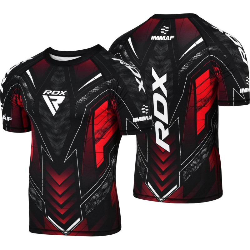 T-shirt compression RDX Sports | Rouge | IMMAF | IMMAF