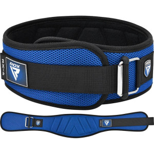 Ceinture Musculation RDX Sports | Bleue | RX4 EVA Curve