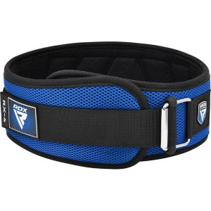 Ceinture Musculation RDX Sports | Bleue | RX4 EVA Curve