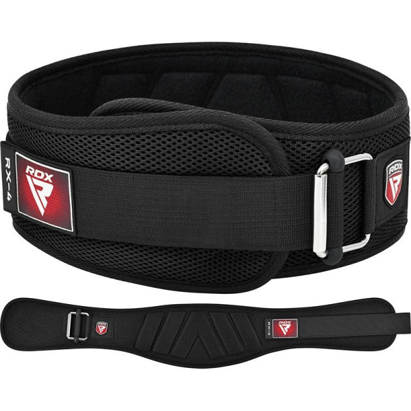 Ceinture de Musculation RDX Sports | Noire | RX4 EVA Curve