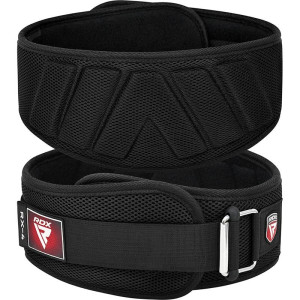 Ceinture de Musculation RDX Sports | Noire | RX4 EVA Curve