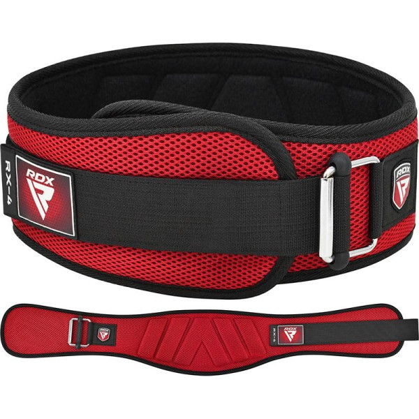 Ceinture de Musculation RDX Sports | Rouge | RX4 EVA Curve