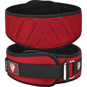 Ceinture de Musculation RDX Sports | Rouge | RX4 EVA Curve