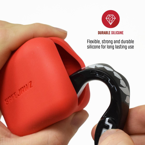 Étui Protège-Dents SAFEJAWZ | Rouge | Silicone Case