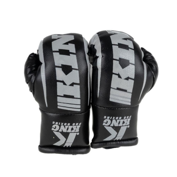 Mini Gants de Boxe King Pro Boxing | Noir/Gris | REVO