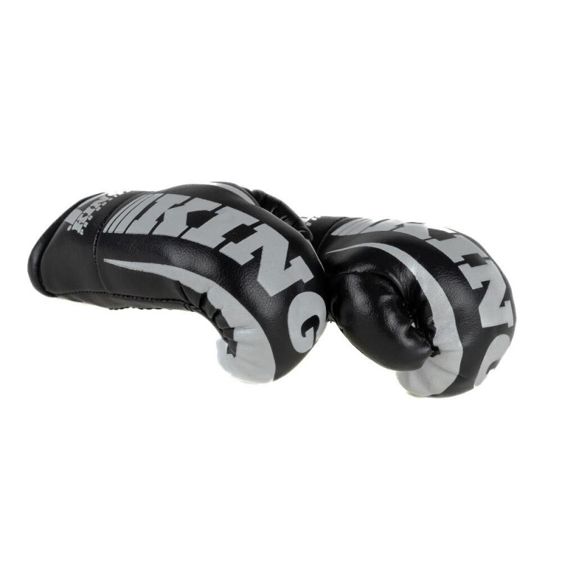 Mini Gants de Boxe King Pro Boxing | Noir/Gris | REVO