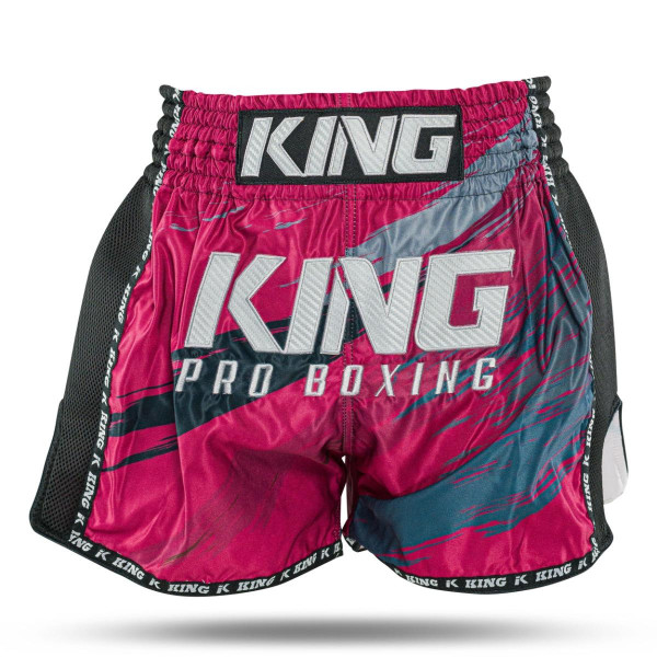 Short Muay Thaï King Pro Boxing | Pink/Black/Petrol | KPB Storm 3