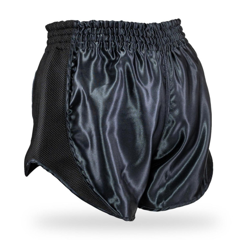 Short Muay Thai King Pro Boxing | Black | KPB Retro Mesh