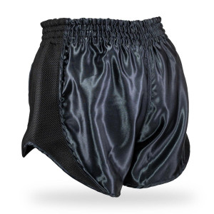 Short Muay Thai King Pro Boxing | Black | KPB Retro Mesh