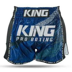 Short Muay Thai King Pro Boxing | Blue/Black/Petrol | KPB Storm 4