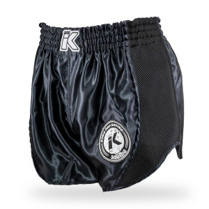Short Muay Thai King Pro Boxing | Black | KPB Retro Mesh