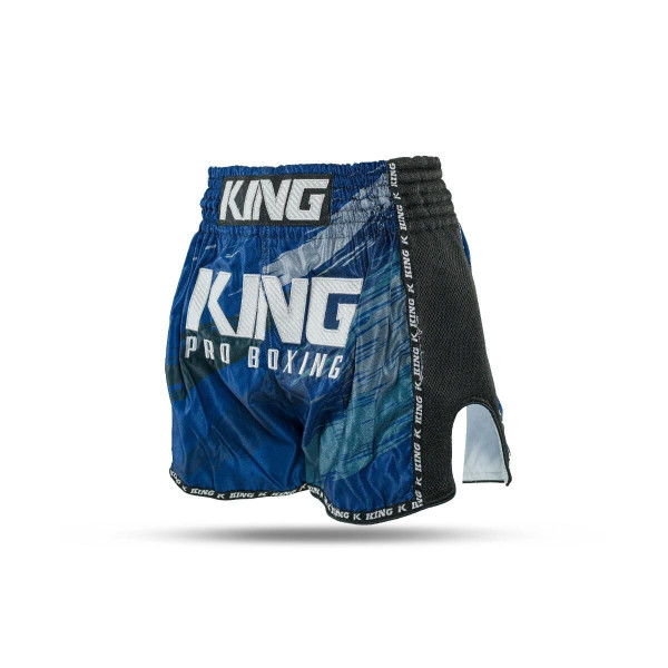 Short Muay Thai King Pro Boxing | Blue/Black/Petrol | KPB Storm 4