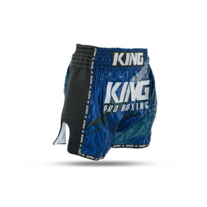Short Muay Thai King Pro Boxing | Blue/Black/Petrol | KPB Storm 4