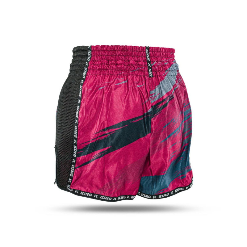 Short Muay Thaï King Pro Boxing | Pink/Black/Petrol | KPB Storm 3