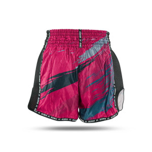 Short Muay Thaï King Pro Boxing | Pink/Black/Petrol | KPB Storm 3