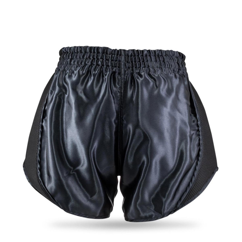 Short Muay Thai King Pro Boxing | Black | KPB Retro Mesh