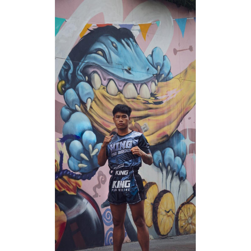 Short Muay Thai King Pro Boxing | Petrol/Black/White | KPB Storm