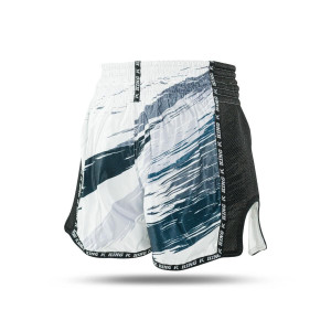 Short Muay Thai KING PRO BOXING | White/Black/Petrol | KPB SHORTS