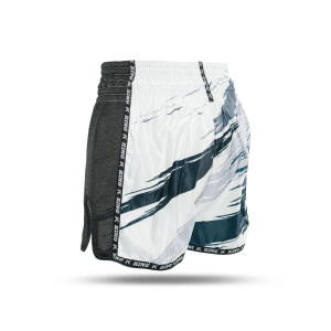 Short Muay Thai KING PRO BOXING | White/Black/Petrol | KPB SHORTS