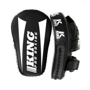 Pattes d'Ours King Pro Boxing | Noir/Blanc | Long Focus Mitts