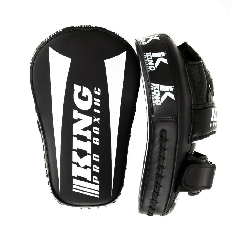 Pattes d'Ours King Pro Boxing | Noir/Blanc | Long Focus Mitts
