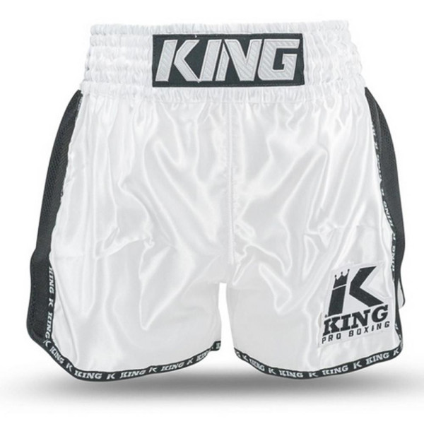 Short Muay Thai King Pro Boxing | White/Black | KPB Bangkok