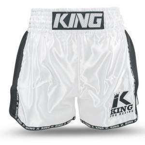 Short Muay Thai King Pro Boxing | White/Black | KPB Bangkok
