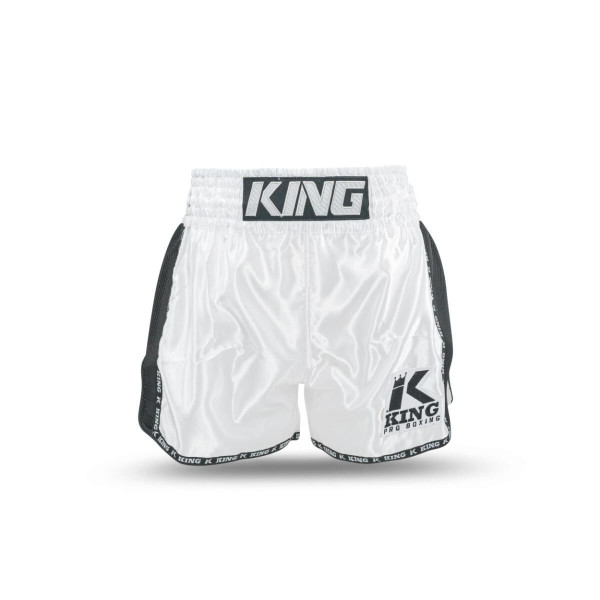 Short Muay Thai King Pro Boxing | White/Black | KPB Bangkok
