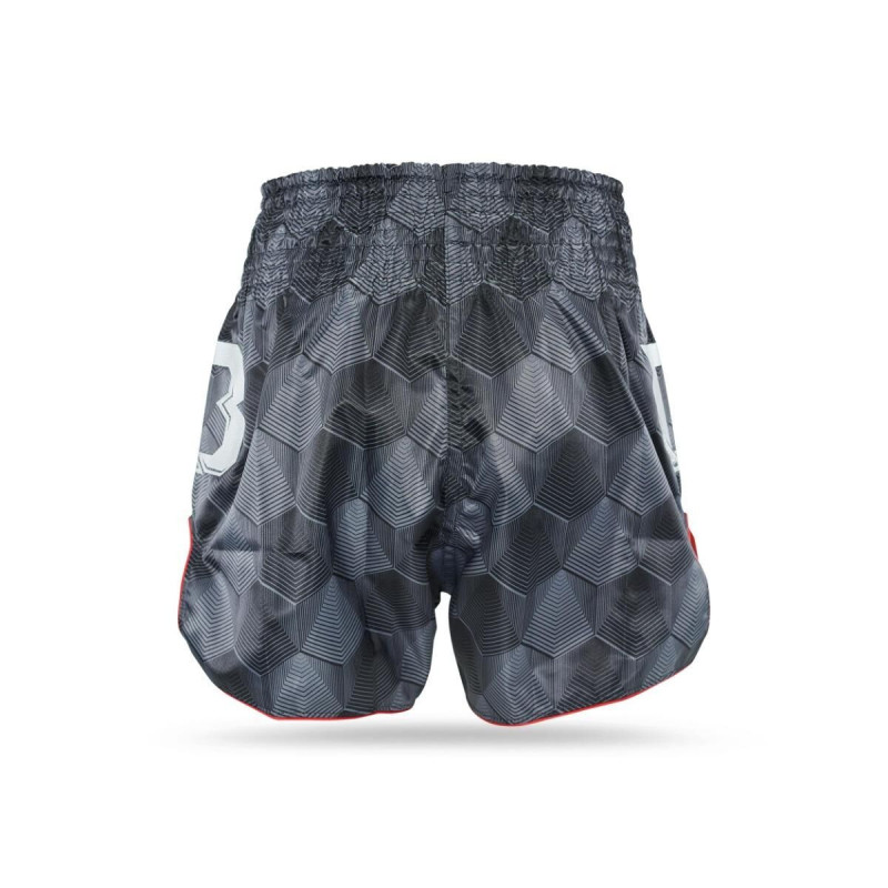 Short Muay Thai FAIRTEX X BOOSTER | Black/Grey/White | FXB