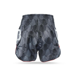 Short Muay Thai FAIRTEX X BOOSTER | Black/Grey/White | FXB