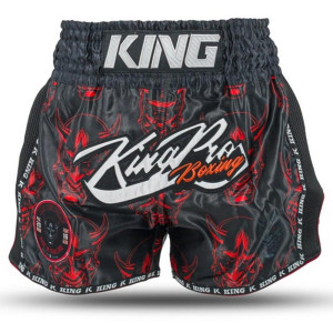 Short Muay Thai KING PRO BOXING | Black/Red/White | Devil