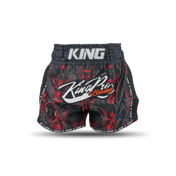 Short Muay Thai KING PRO BOXING | Black/Red/White | Devil