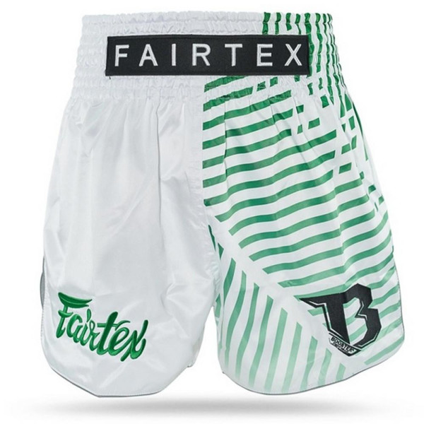 Short Muay Thai FAIRTEX X BOOSTER | White/Green | FXB