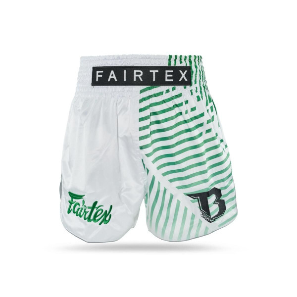 Short Muay Thai FAIRTEX X BOOSTER | White/Green | FXB
