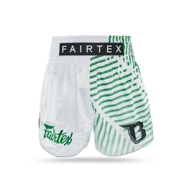 Short Muay Thai FAIRTEX X BOOSTER | White/Green | FXB