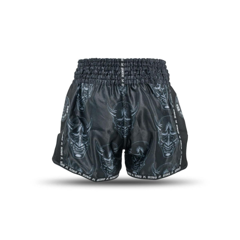 Short Muay Thai King Pro Boxing | Black/Grey/White | KPB Devil