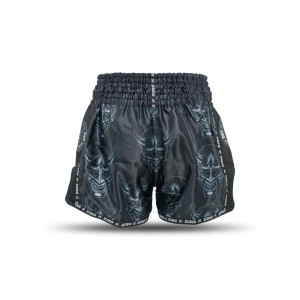 Short Muay Thai King Pro Boxing | Black/Grey/White | KPB Devil