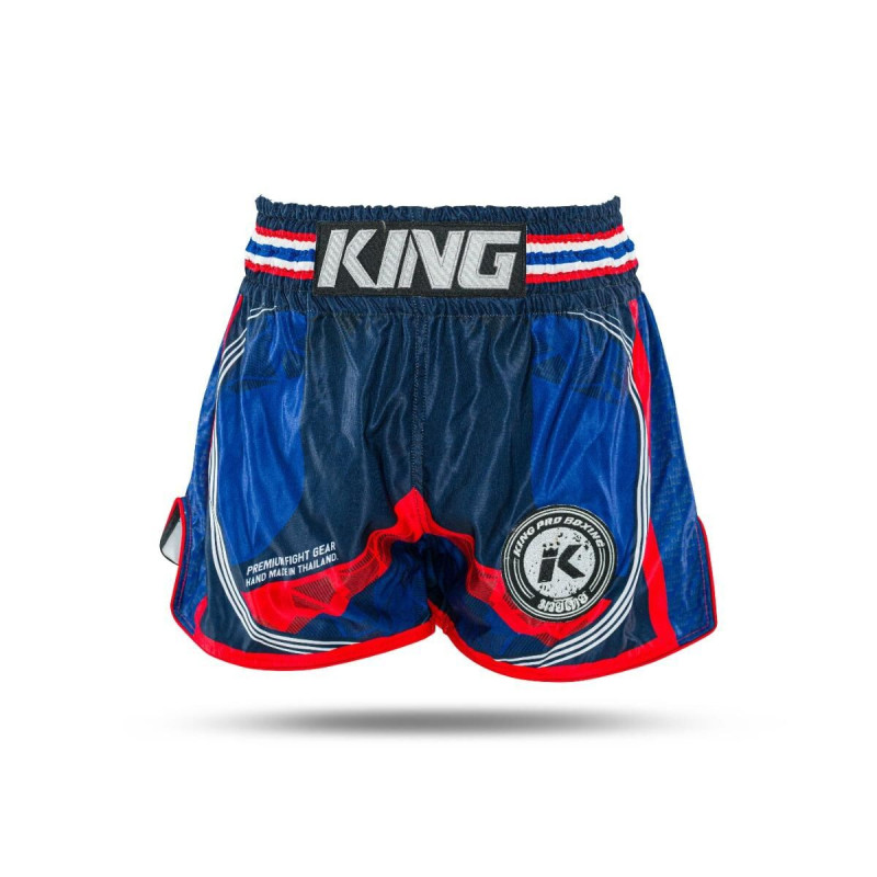 Short Muay Thai King Pro Boxing | Blue/Red/White | KPB