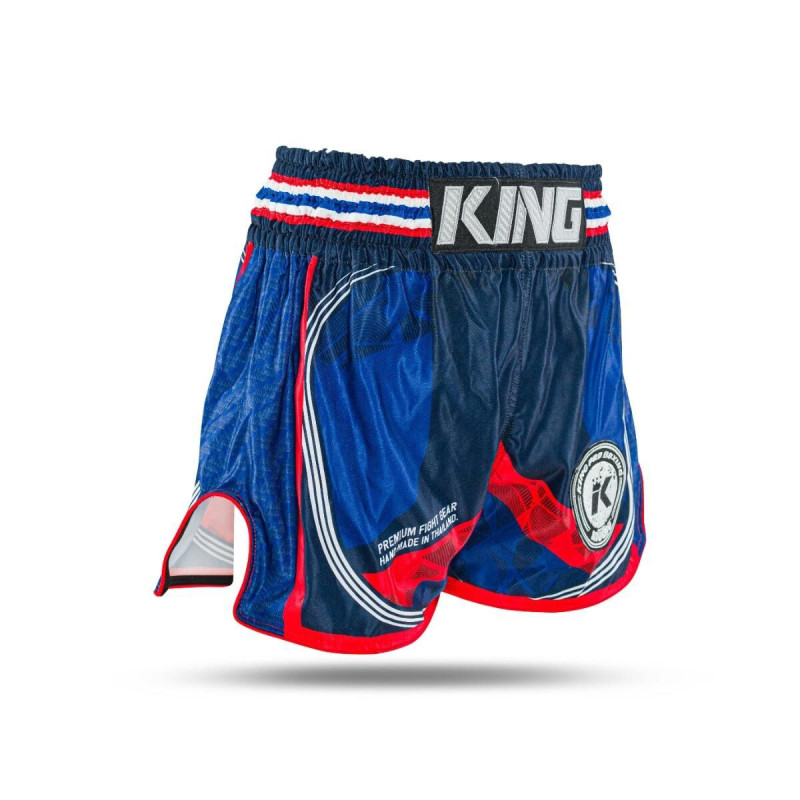 Short Muay Thai King Pro Boxing | Blue/Red/White | KPB