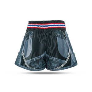 Short Muay Thai King Pro Boxing | Black/Grey/White | KPB