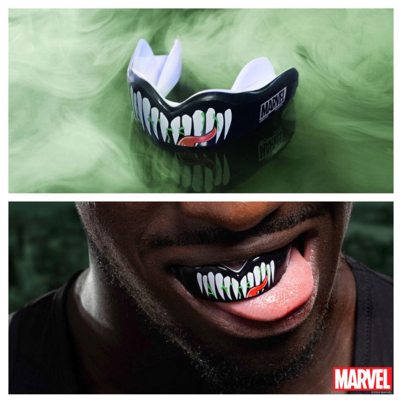Protège-dents SAFEJAWZ | Black/White/Red/Green | Venom Marvel