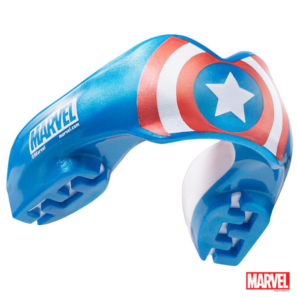 Protège-dents SAFEJAWZ | Bleu/Blanc/Rouge | Captain America Marvel Ortho