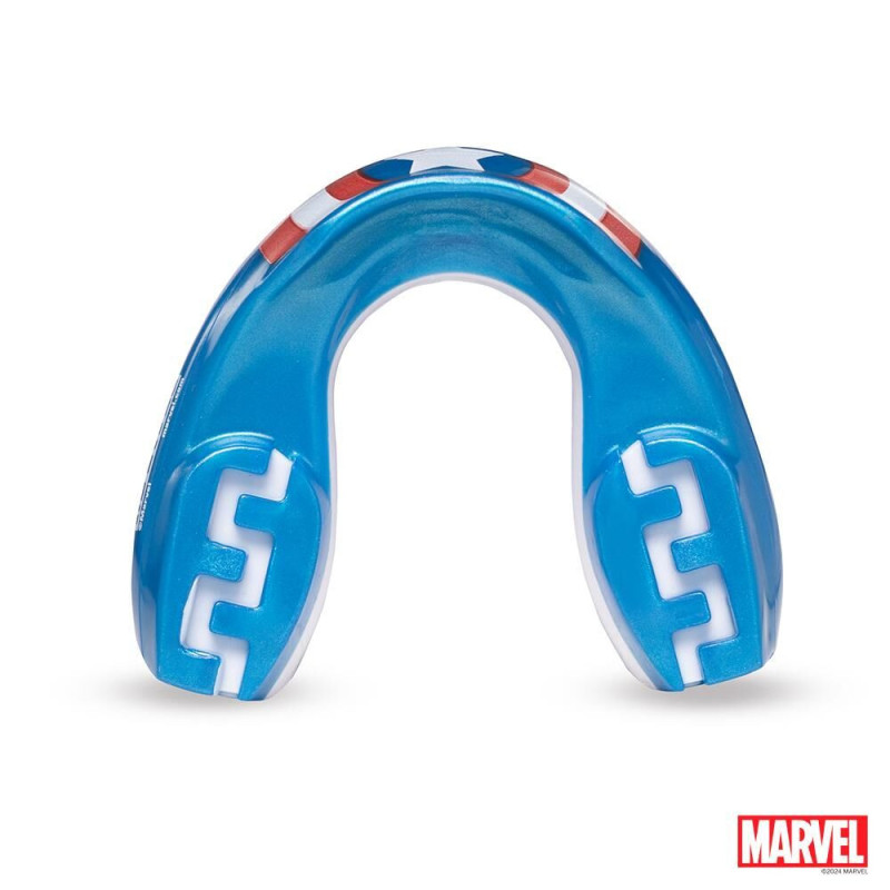 Protège-dents SAFEJAWZ | Bleu/Blanc/Rouge | Captain America Marvel Ortho