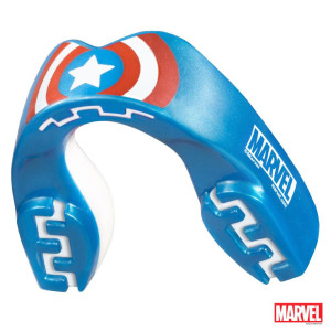 Protège-dents SAFEJAWZ | Bleu/Blanc/Rouge | Captain America Marvel
