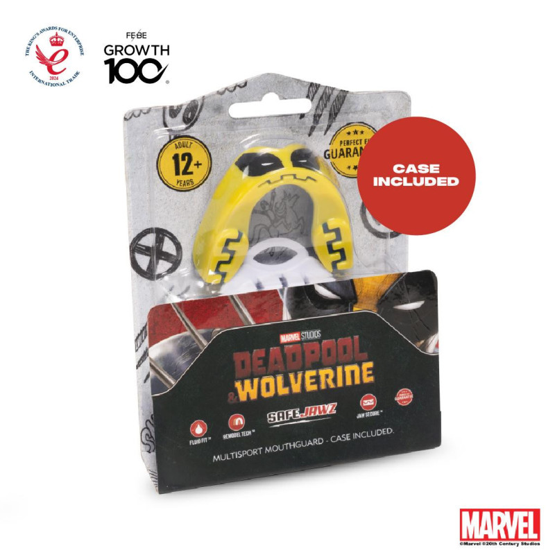 Protège-dents SAFEJAWZ | Yellow/Black | WOLVERINE Marvel