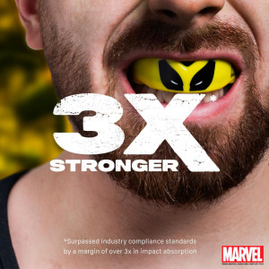 Protège-dents SAFEJAWZ | Yellow/Black | WOLVERINE Marvel