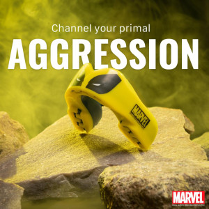 Protège-dents SAFEJAWZ | Yellow/Black | WOLVERINE Marvel
