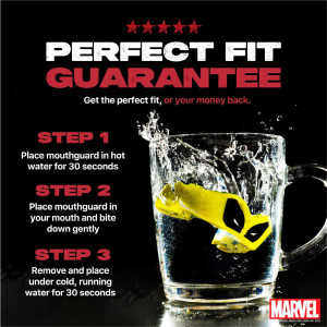 Protège-dents SAFEJAWZ | Yellow/Black | WOLVERINE Marvel