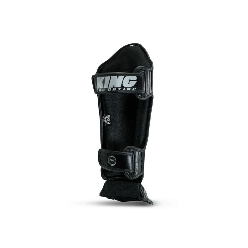 Protège-tibias King Pro Boxing | Noir/Gris | Spartan Series