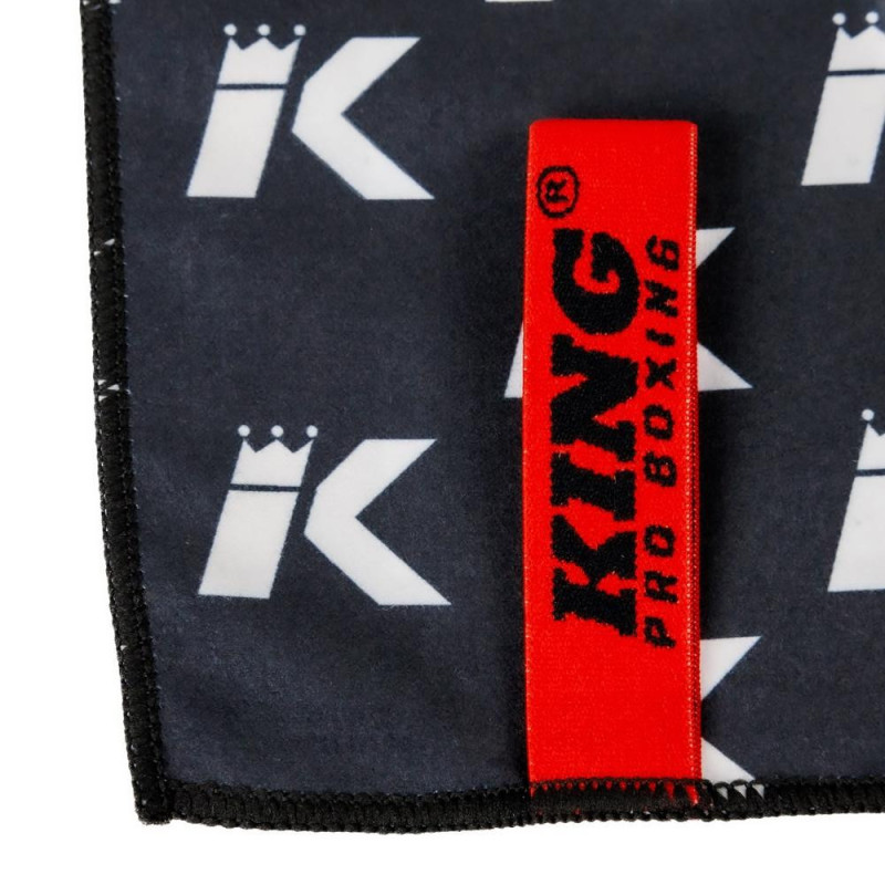 Serviette de Sport King Pro Boxing | Noir/Blanc | Ring Ready
